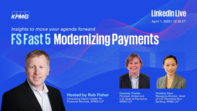 marathis1's tweet photo. 📅 Tune in on Tues, April 1 for FS Fast 5 with Rob Fisher: Modernizing Payments! 🚀 From 12:30 ET to 1:00 ET, Payments leaders Courtney Trimble and Christine Chan will discuss the latest trends, market forces, and emerging initiatives in payments. https://t.co/UBEbldOZex https://t.co/kpk1y36470