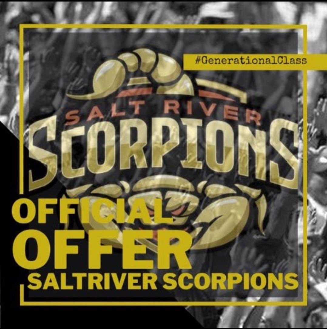 After a great conversation with <a href="/coach_soza/">Anthony Soza</a> I am blessed to receive my 4th from <a href="/SaltRiverFB/">Salt River Scorpions JUCO Football</a>.

<a href="/CoachPatterson_/">Coach Bruce Patterson</a> <a href="/marcel_reggie/">Coach Reggie Marcel</a> <a href="/WCHS_Sport/">Wesley Chapel High School Athletics</a> <a href="/WCHSWildcatsFB/">Wesley Chapel Wildcats Football</a> @FLVarsityRivals