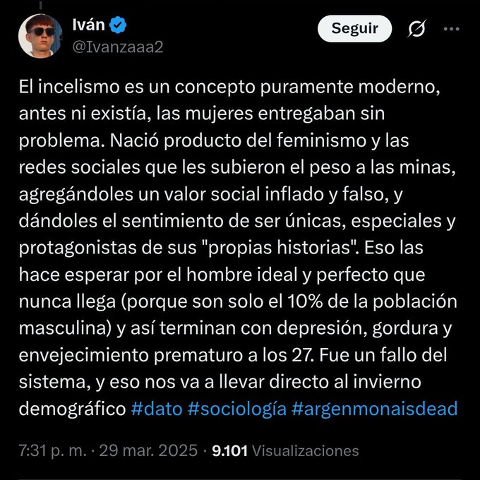 Chereside's tweet photo. La realidad es que se van a tener que acostumbrar a que mientras sean una mierda de persona, se van a quedar solos. 

A nosotras no nos asusta la soledad. Las mujeres vivimos mejor solas que cuidando a un bebé de 30 años que no sabe hacer un huevo duro.

OFERTA Y DEMANDA, BRO. https://t.co/CPSV097X3f