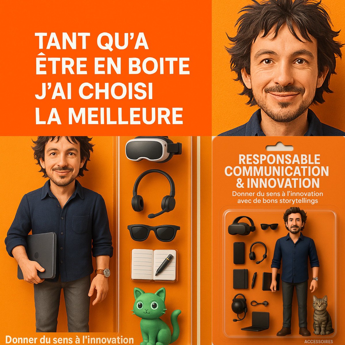 Tant qu’à être en boîte… 🧡
#Innovation #Communication #Storytelling #IA