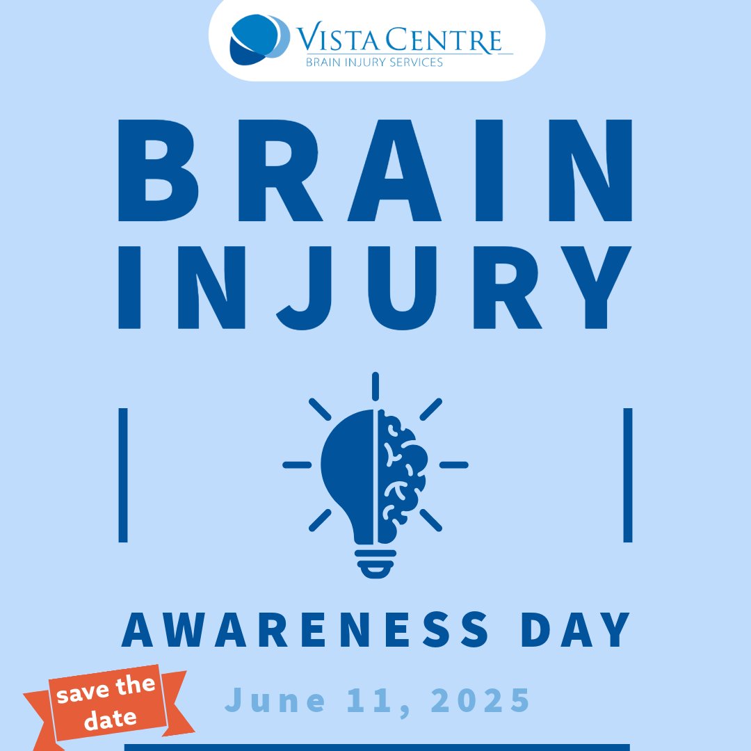 Save the Date! 🧠 Our annual #BrainInjuryAwareness Day event is less than 90 days away. On June 11, 2025, join survivors, researchers &amp; healthcare professionals to learn about brain injuries &amp; connect with community. Learn more: braininjuryawarenessday.vfairs.com