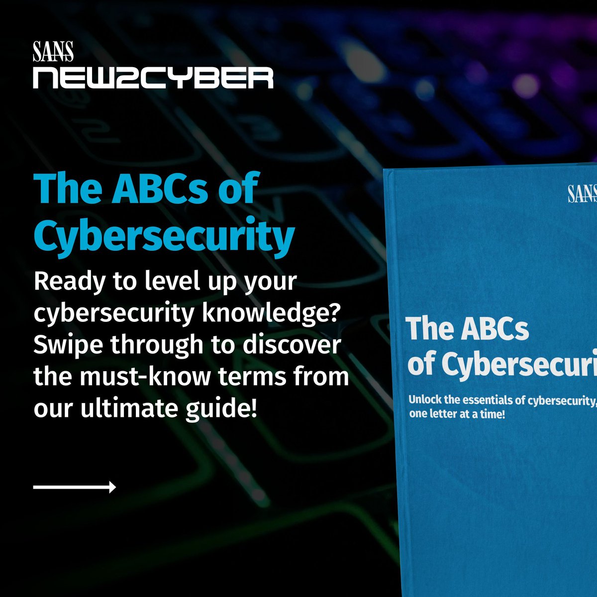 new_2_cyber's tweet image. Cybersecurity from A to Z! 🔤💡 Learn key security concepts one letter at a time—from Active Defense to Zero Trust. Ready to level up your knowledge? Start here 👉 sans.org/u/1yPt #New2Cyber #CyberSecurityBasics #ABCsOfCybersecurity