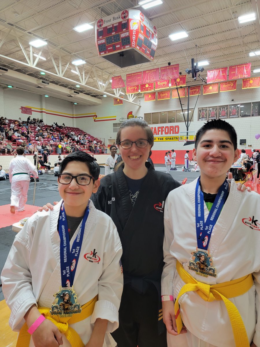 Polly Ryon Middle School (@ryonmiddle) on Twitter photo Our <a href="/KICKSTART_KIDS/">Kickstart Kids</a> competed in a regional tournament, showcasing their skills. Our Longhorns placed in demo, weapons, sparring, and kata.
A special congrats to Caleb and Jace for winning 1st place in kata! They will proudly represent PRMS at the State Tournament in May. Our <a href="/KICKSTART_KIDS/">Kickstart Kids</a> competed in a regional tournament, showcasing their skills. Our Longhorns placed in demo, weapons, sparring, and kata.
A special congrats to Caleb and Jace for winning 1st place in kata! They will proudly represent PRMS at the State Tournament in May.