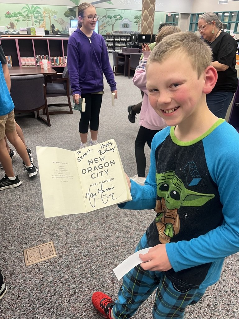 Mari Mancusi's inspiring words left our 3rd, 4th and 5th grade aspiring authors on the edge of their seat. MBE Bears are looking forward to the September release of Dawn of the Dragons. <a href="/HumbleISD/">Humble ISD</a> <a href="/HumbleISD_MBE/">Maplebrook Elem</a> #mbeisfamily #shinethelight