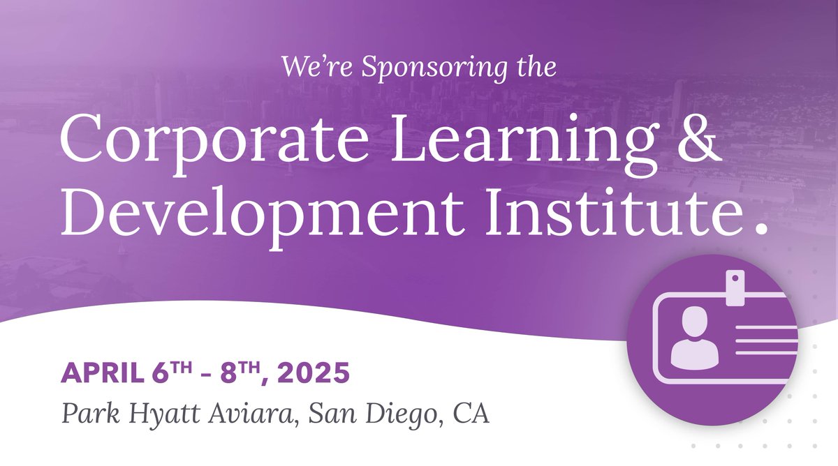 HSI Blue Ocean Brain is a proud sponsor of the Corporate Learning &amp; Development Institute! Lori Glover and Megan Akin hope to see you in San Diego! Don't miss Lori's presentation "Supporting Succession Planning through L&amp;D."
#IPMI #learninganddevelopment #successionplanning