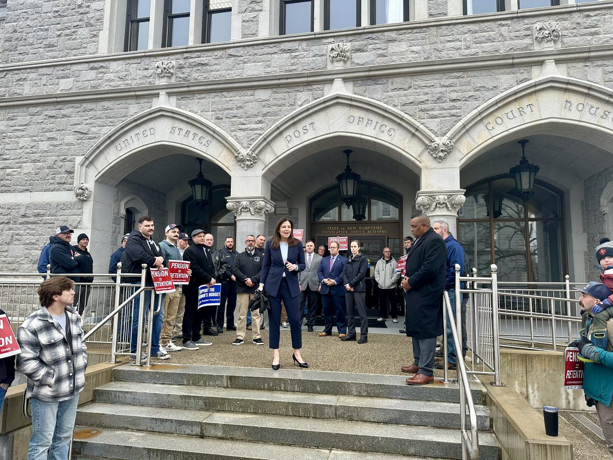 KellyAyotte's tweet image. Joined our law enforcement, corrections officers, and firefighters this morning in support of fixing their retirement system.

Let’s get this done!