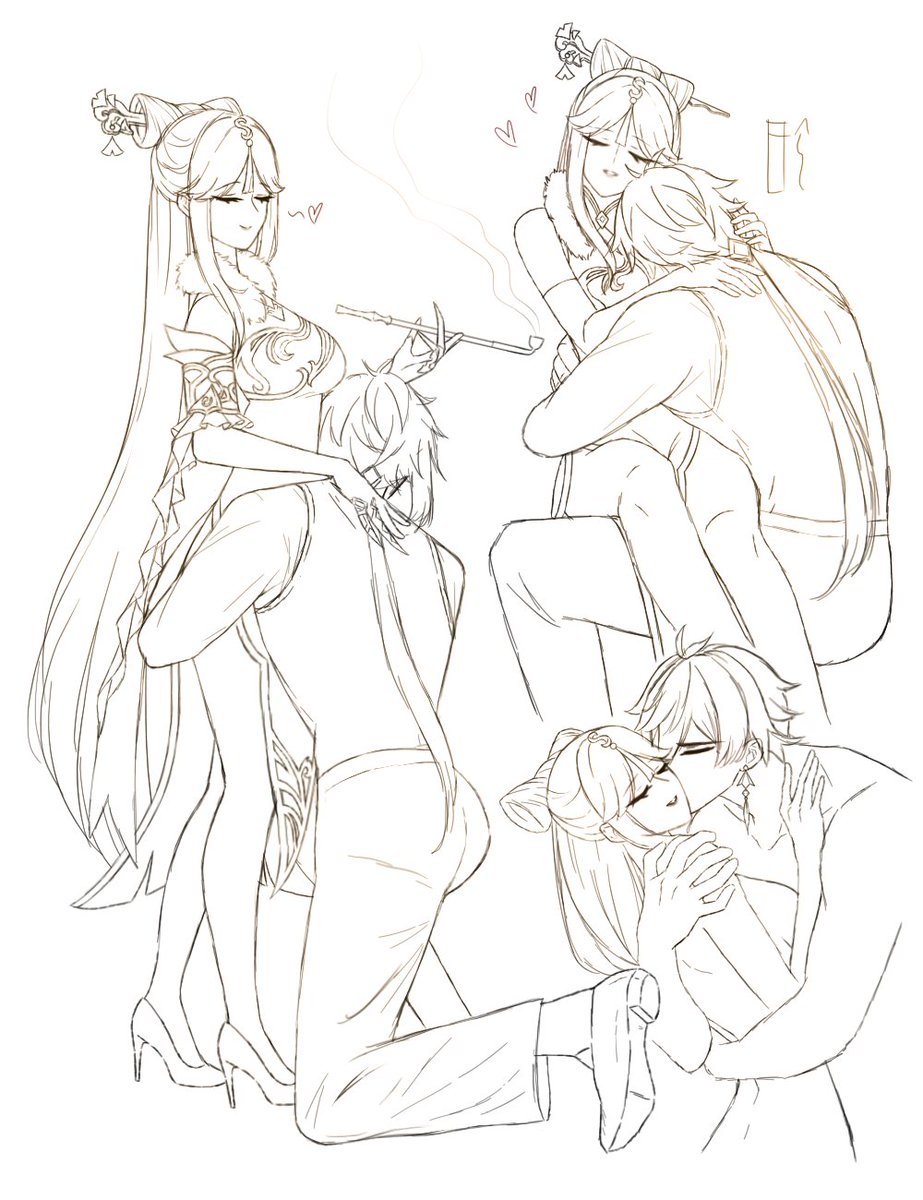 "yearning" sketches #zhongguang #鍾凝