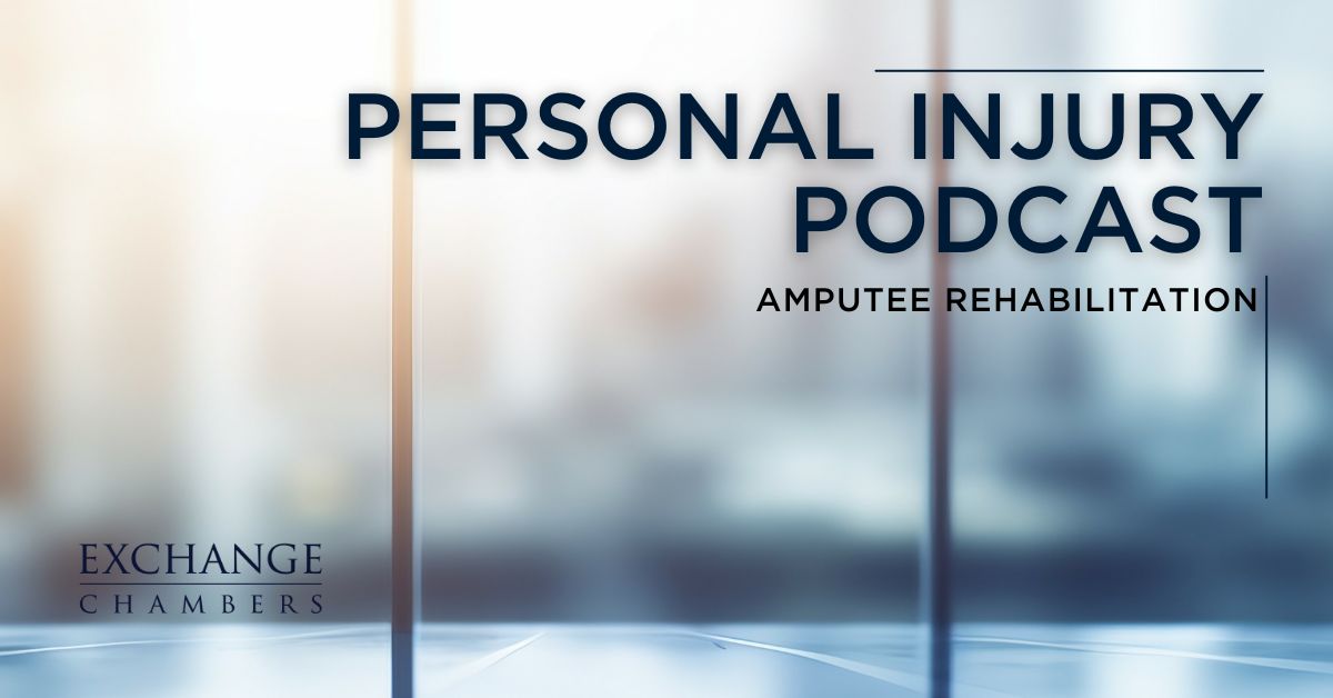 Exchange Chambers (@exchangec) on Twitter photo NEW #podcast 🎙️ : 'An Introduction to How to Get The Best Rehabilitation Outcomes'. In this episode, Gerard Martin KC at Exchange Chambers and Anna Housley and Ian Talbot <a href="/DorsetOrtho/">Dorset Orthopaedic</a> discuss the journey of amputee rehabilitation. Listen now: buff.ly/vnMTmii NEW #podcast 🎙️ : 'An Introduction to How to Get The Best Rehabilitation Outcomes'. In this episode, Gerard Martin KC at Exchange Chambers and Anna Housley and Ian Talbot <a href="/DorsetOrtho/">Dorset Orthopaedic</a> discuss the journey of amputee rehabilitation. Listen now: buff.ly/vnMTmii