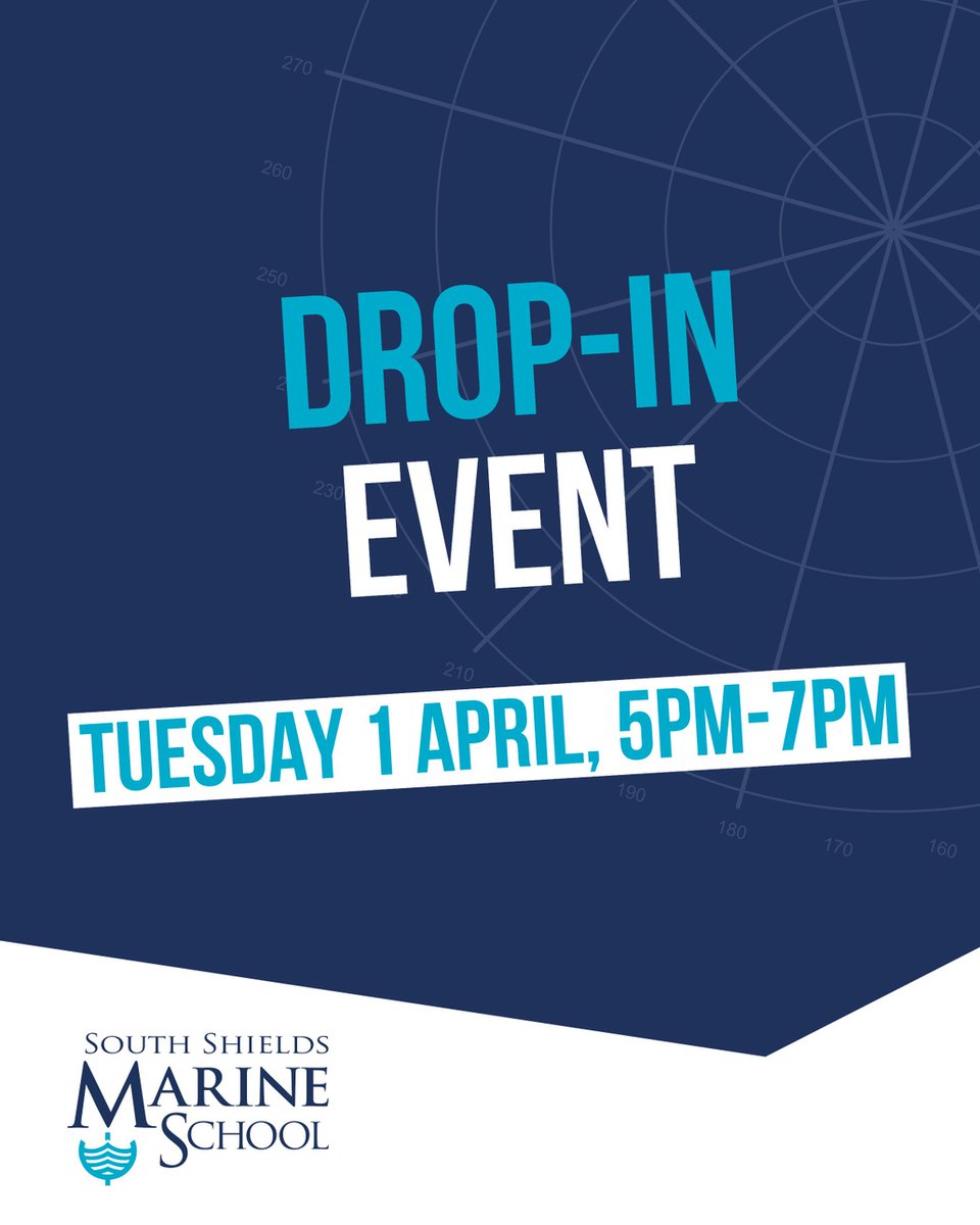 ssmarineschool's tweet photo. Come along to our Drop-In Event to ask our staff any questions you may have about studying with us!
#marine #engine #engineering #deck #navigation #nautical #studyatsea #jobsatsea #workatsea #careersatsea #college #study #seacadet #training #southshields #foralifelessordinary https://t.co/DMis3FKunM