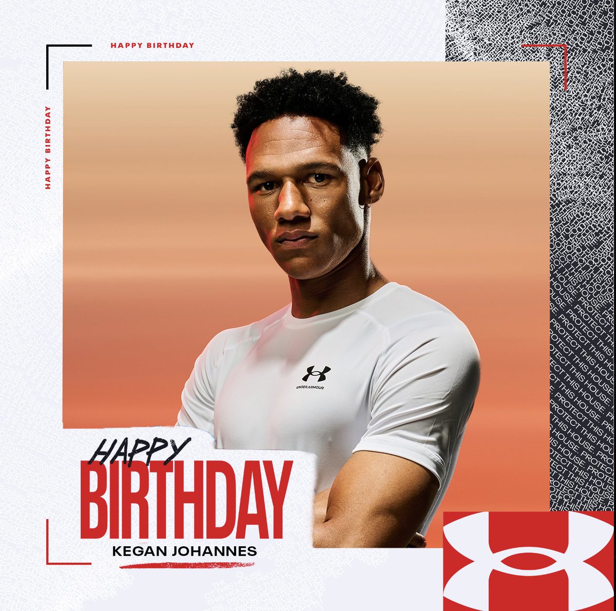 underarmourza's tweet photo. Happy Birthday, Kegan! Keep setting the standard and repping the squad strong. 

#ProtectThisHouse https://t.co/rVsmOcYcbe