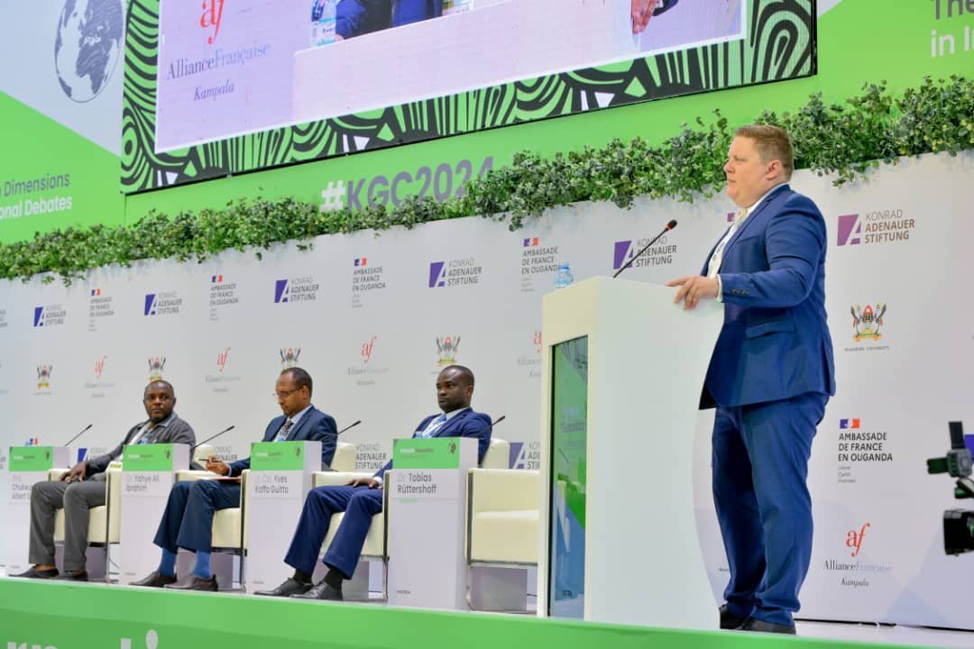 Makerere's tweet image. The #KGC2025 is 8 days away! This week, we continue sharing highlights from the #KGC2024. 

Exciting panels and cultural performances have been curated for this year&apos;s #KampalaGeopoliticsConference. 

Venue: Yusuf Lule, CTF, Auditorium. 
Date: 9th &amp;amp; 10th April 2025.