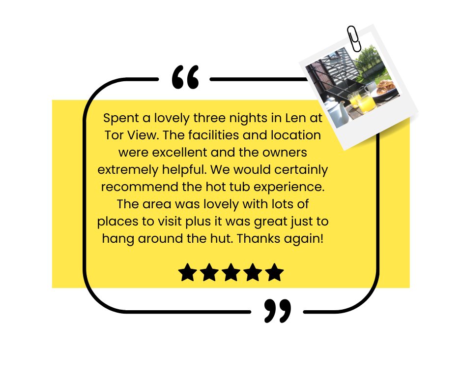 A brand new #guestreview just in! Book at torviewshepherdshuts.co.uk/book #glamping #somerset #hottub #views #petfriendly