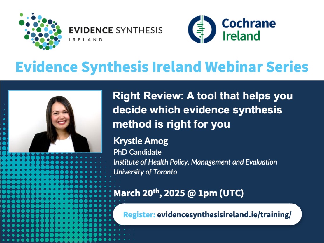 Evidence Synthesis Ireland tweet media
