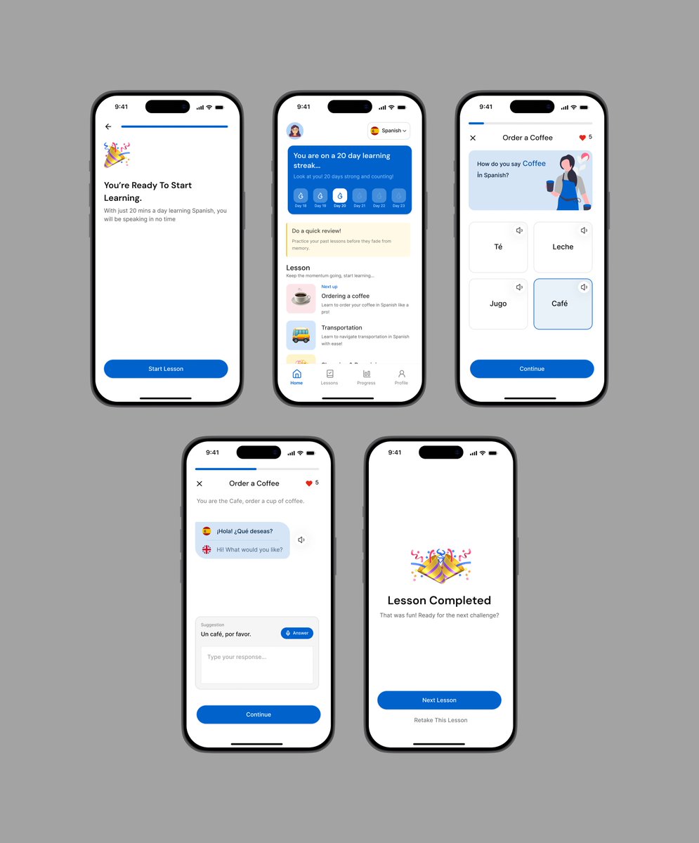 ayomide_des's tweet image. Hello Designers and Developers, I designed this language learning app.
What do you think? Your feedback will be appreciated.