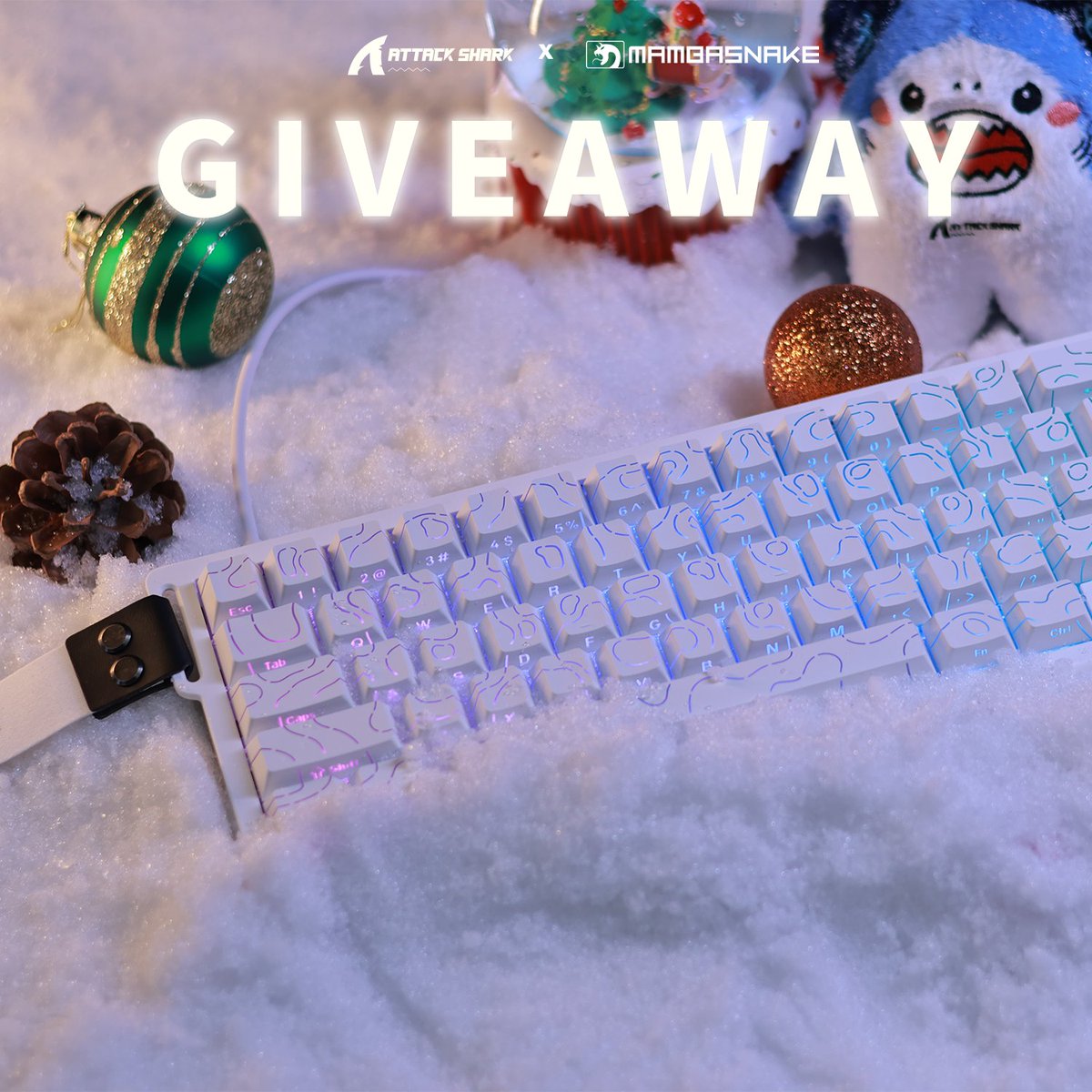 mambasnakejp's tweet photo. 【緊急GIVEAWAY🎉】ATTACKSHAR X68HEラピトリキーボード1名様へ！

【参加方法】
1⃣＠mambasnakejpをフォロー
2⃣本投稿を❤️いいねとRP
3⃣コメント欄で「欲しい！」

⏰3/31～4/7
　製品情報はこちらに
👉https://t.co/q4xxkPSrT5
📢イベント期間Amazonで20%OFF

レッツゴー！
#GIVEAWAY #ATTACKSHARK https://t.co/V3mBrA10g0