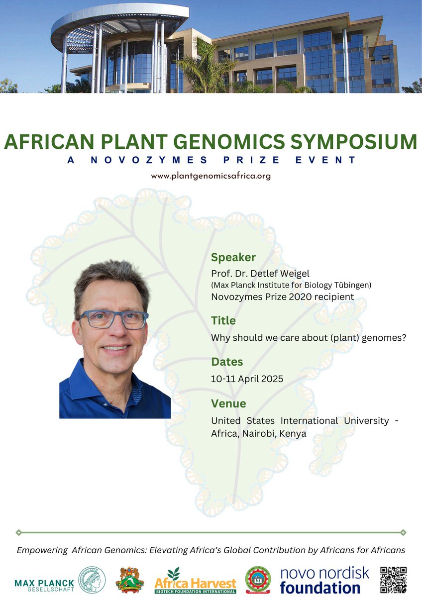 African Plant Genomics Symposium (@africanplantgen) on Twitter photo 📢 Why should we care about (plant) genomes? Find out at the inaugural African Plant Genomics Symposium in sunny Nairobi, Kenya!
🌱🧬
#plantgenomicsafrica #africanplantgenomics 📢 Why should we care about (plant) genomes? Find out at the inaugural African Plant Genomics Symposium in sunny Nairobi, Kenya!
🌱🧬
#plantgenomicsafrica #africanplantgenomics