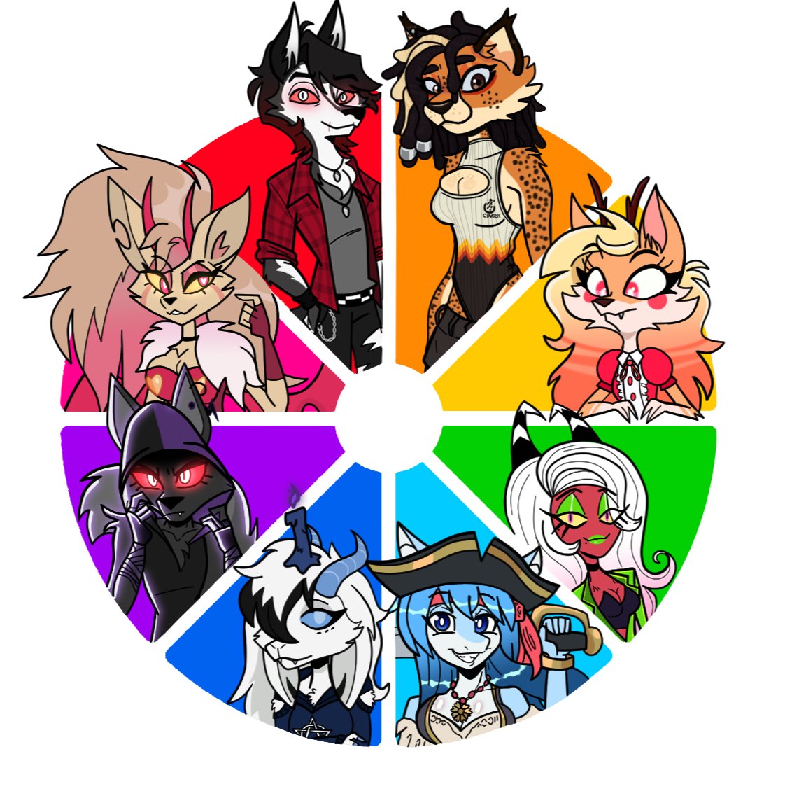 Congratulations to <a href="/HeebJeebs/">Jeebs! (comms closed)</a>

Thank you to everyone who sent me their suggestions. You all had some lovely awesome original characters...

I had fun doing the challenge, and maybe I could do another one in the future. ❤️💛💛💚🩵💙💜🩷