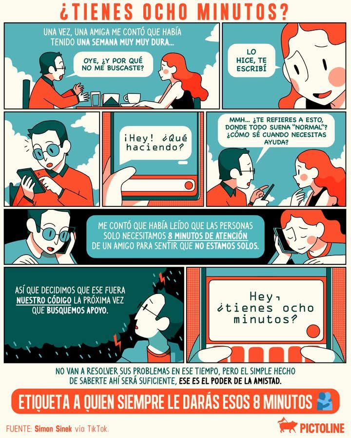 ¿Y si tú y tus amigas tenéis una contraseña para los días en que todo se desborda? No hace falta explicar más. Solo estar. Escuchar. Acuerpar_nos. A veces con eso basta para no sentirte sola del todo. Háblalo. Acordadlo.
Puede salvar una vida.