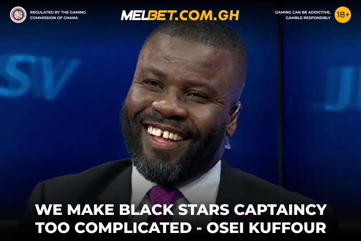 MelbetGhana's tweet photo. 🗣 #SamuelOseiKuffour: “We make #BlackStars captaincy too complicated.” 🇬🇭
The #BayernMunich legend says captaincy transitions create tension & should be handled by the coach, not the GFA. Do you agree? 🤔⚽️
#SamuelKuffour #GhanaFootball #TheBlackStars #Ayew #AndreAyew https://t.co/UuXvICIbiP