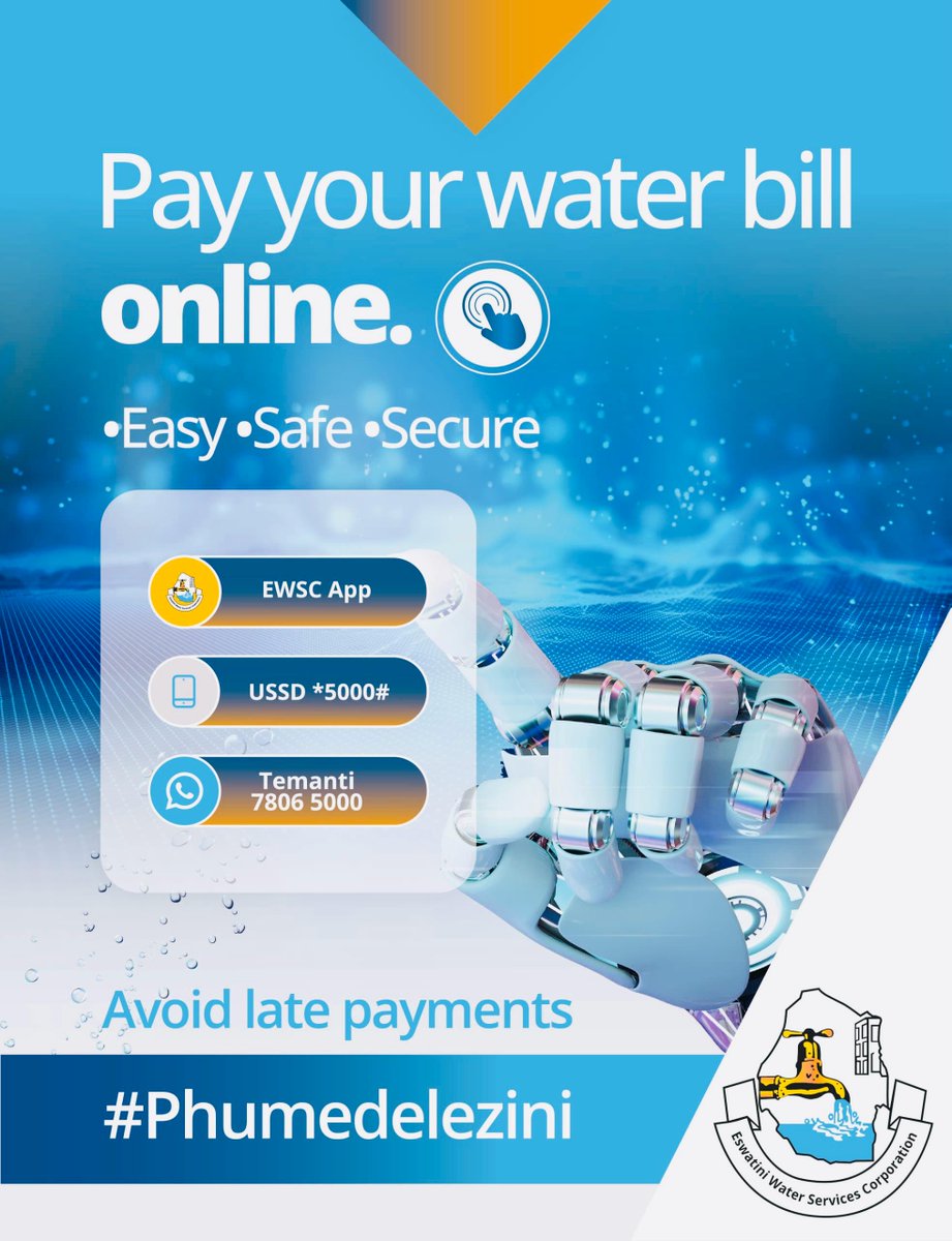Multiple payment platforms for your convenience. Skip the queue and pay your water bill on any of our online platform. #Phumedelezini #watermakesitpossible