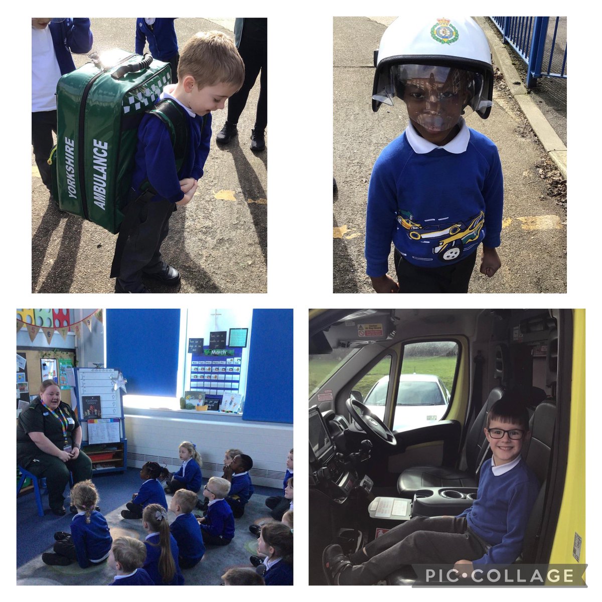 Early years have had a visit from the Ambulance to support their learning on People who help us! 
Great fun and a real life experience! 
#lookingforwardinfaith