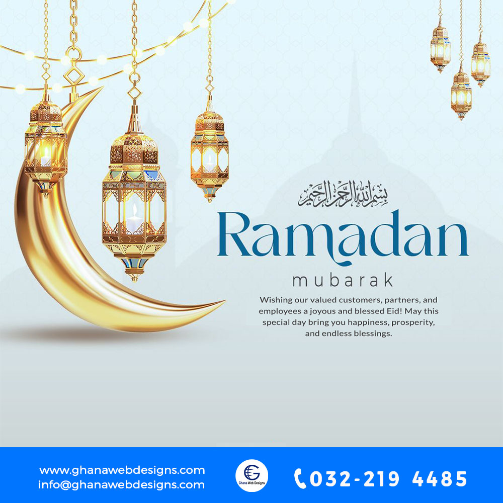 GhanaWebDesigns's tweet photo. Wishing our valued customers, partners, and employees a joyous and blessed Eid! May this special day bring you happiness, prosperity, and endless blessings.
Let’s celebrate with love, unity, and gratitude. 📷📷
Eid Mubarak! 📷📷 #EidMubarak #Blessings #Joy #GhanaWebDesigns https://t.co/20jKrBX1Sj