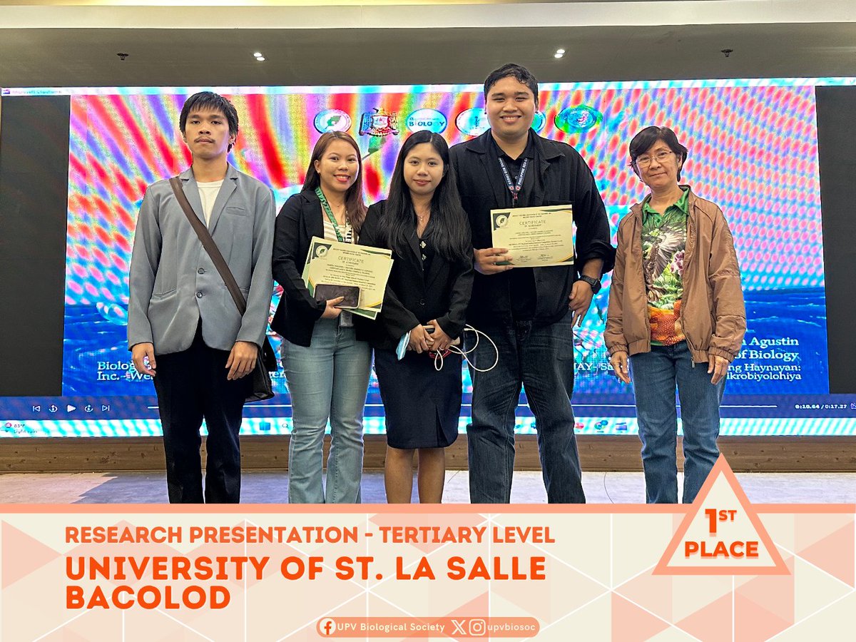 upvbiosoc's tweet photo. CONGRATULATIONS to our research warrior🧑‍🏫 – Vladimir Amadeus Mercado!👏🔬A place in the podium🥈 is not an easy feat, The Regional BIOTA 2025 Research Competition was a battlefield of innovation, and your contenders fought with brilliance, passion, and groundbreaking ideas! 🚀 https://t.co/SP20dUYmPH