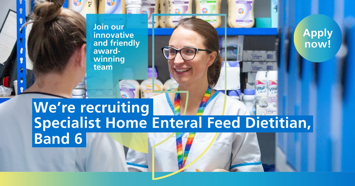 Careers at Gloucestershire Hospitals (@gloshos_careers) on Twitter photo Join our award-winning team as Specialist Home Enteral Feed Dietitian. Our innovative and well established team <a href="/gloshospitals/">Gloucestershire Hospitals NHS Foundation Trust</a> are expanding the team!
We are looking for a Dietitian with skills in Enteral feeding to join our dynamic team.
Apply ➡️ ow.ly/24Z350VrnL5 Join our award-winning team as Specialist Home Enteral Feed Dietitian. Our innovative and well established team <a href="/gloshospitals/">Gloucestershire Hospitals NHS Foundation Trust</a> are expanding the team!
We are looking for a Dietitian with skills in Enteral feeding to join our dynamic team.
Apply ➡️ ow.ly/24Z350VrnL5