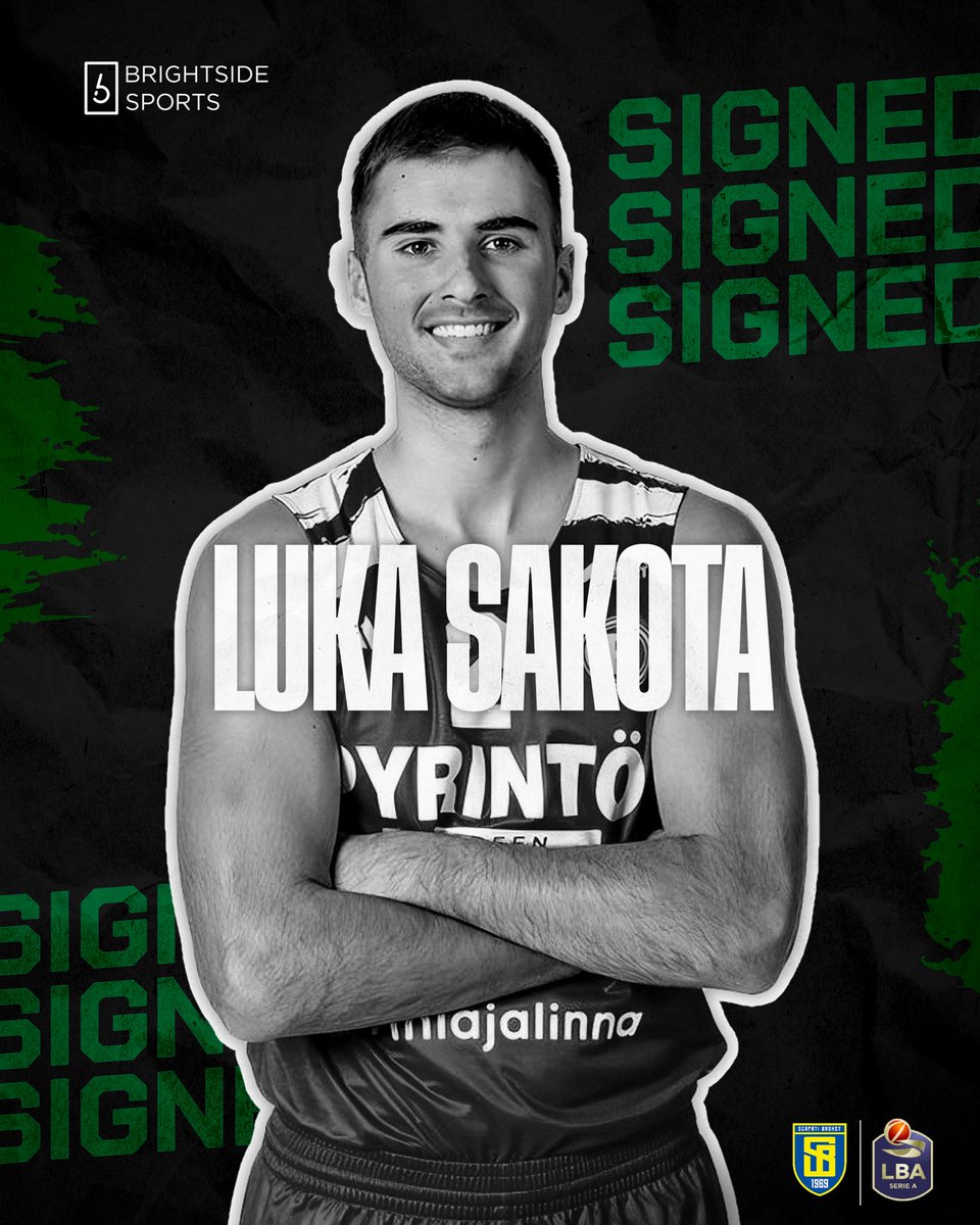 Brightside Sports (@brightsidehub) on Twitter photo From Finland to Serie A. The right opportunities define careers. 💚
Luka Sakota joins <a href="/ScafatiBasket69/">Scafati Basket</a>. 🇮🇹 From Finland to Serie A. The right opportunities define careers. 💚
Luka Sakota joins <a href="/ScafatiBasket69/">Scafati Basket</a>. 🇮🇹