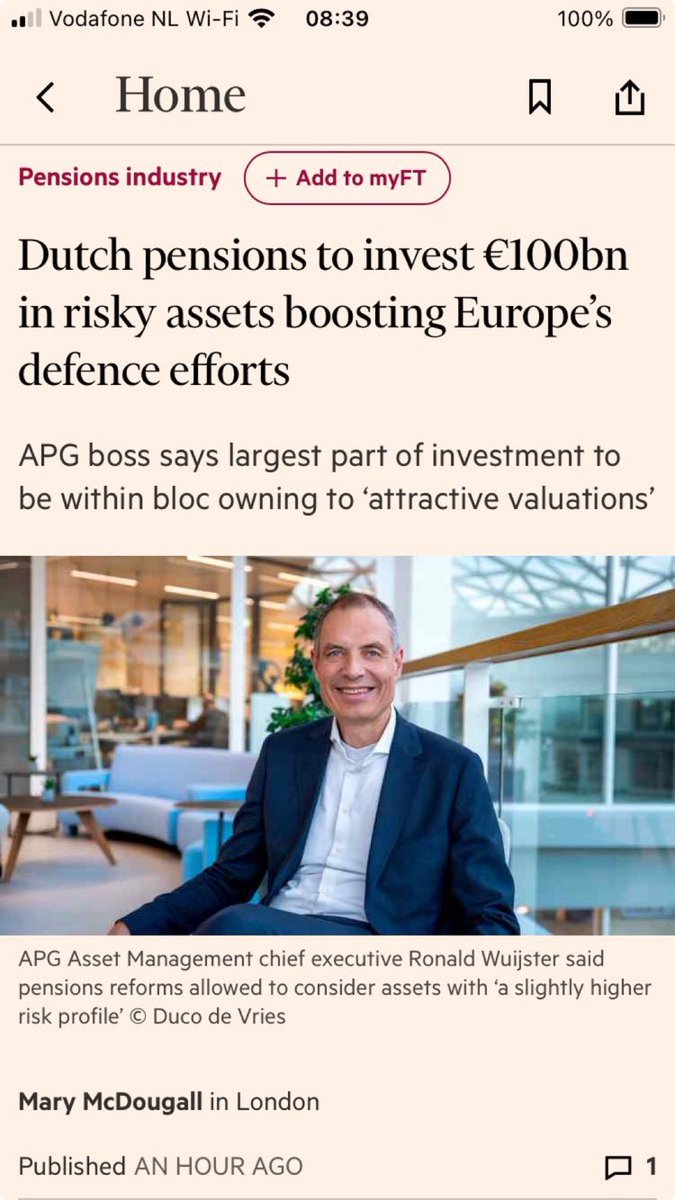 Wacht even
APG en pensioenfondsen wilden niet investeren in Nederlandse huizen (om politieke redenen). Dat ging om 25 miljard