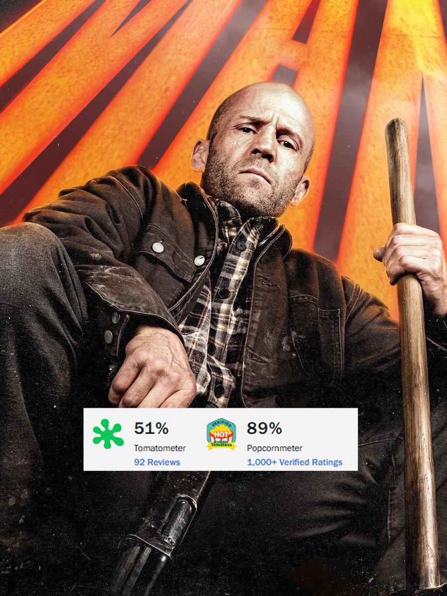 davidkharbourbr's tweet image. FLOPOU? &apos;A Working Man&apos; atualmente está com 51% de aprovação da crítica no Rotten Tomatoes.