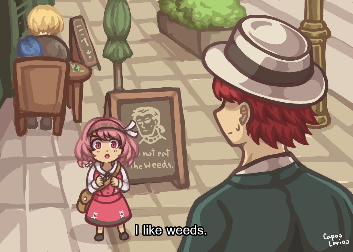 CapooLarioo's tweet image. I like weeds.
#fireEmblem #FireEmblemEngage