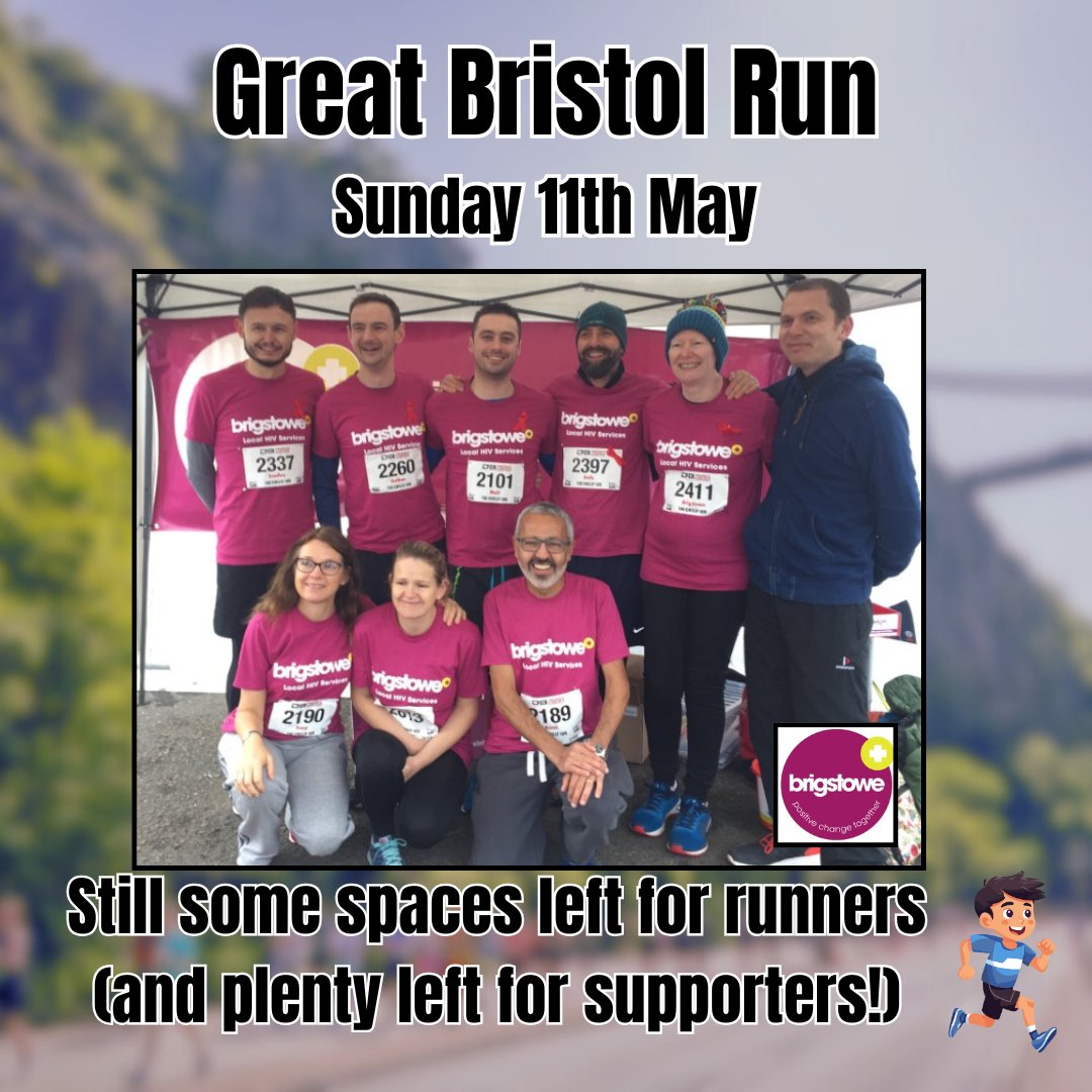 BrigstoweInfo's tweet image. Hey Bristol Runners! 🏃🏾♂️🏃🏻♀️
There are a few spaces left still for you to join us on the 10k!
If running isn’t your thing, why don’t you join us to cheer on our Team Brigstowe runners?
If you can support, email louiseyoung@brigstowe.org for more details 💖
#charityrun