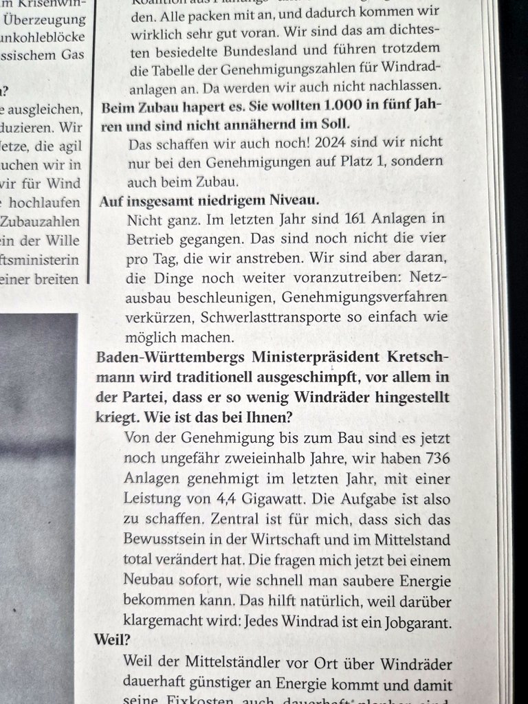 Für alle, die es nicht kapieren wollen  hat es <a href="/MonaNeubaur/">Mona Neubaur</a> im Magazin der <a href="/BoellStiftung/">Heinrich-Böll-Stiftung</a> nochmal glasklar aufgeschrieben: "Jedes Windrad ist ein Jobgarant!"