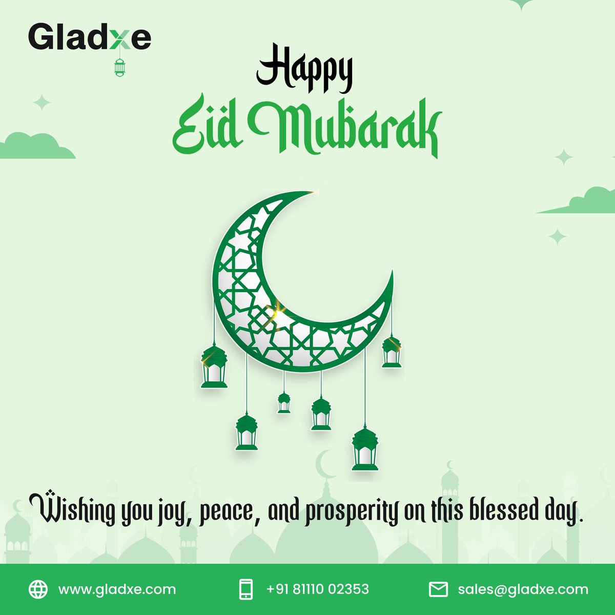 Gladxe_'s tweet photo. 🌙✨ Happy Eid Mubarak! ✨🌙

May this blessed day bring you joy, peace, and prosperity. Wishing you and your loved ones a wonderful Eid filled with love and happiness. 💚🕌

#EidMubarak #Eid2024 #Blessings #Gladxe #FestiveVibes https://t.co/qLH6ibIBVh