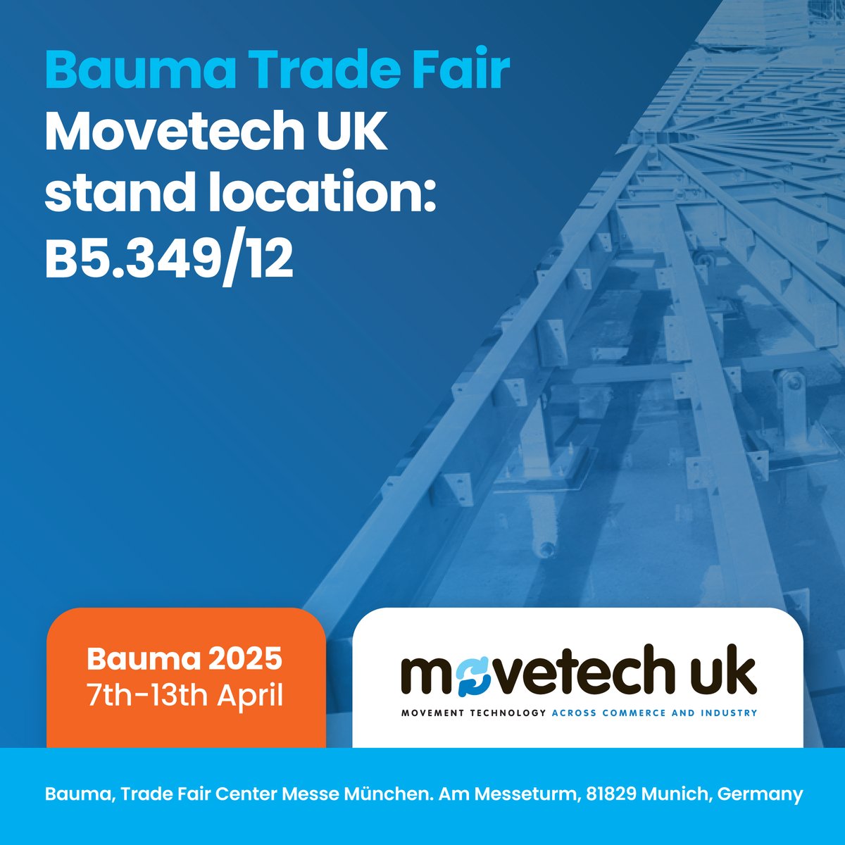 ⭐🚛 𝗙𝗢𝗖𝗨𝗦: 𝗩𝗲𝗵𝗶𝗰𝗹𝗲 𝗔𝗰𝗰𝗲𝘀𝘀 𝗮𝗻𝗱 𝗖𝗼𝗻𝘀𝘁𝗿𝘂𝗰𝘁𝗶𝗼𝗻 𝗦𝗶𝘁𝗲 𝗧𝘂𝗿𝗻𝘁𝗮𝗯𝗹𝗲𝘀

📍 Munich, Germany
📅 April 7th - April 13th, 2025
🌐 bit.ly/3Rqrlvo
🔄 truckturntables.co.uk

#VehicleAccess #Construction #Efficiency #Turntables #Bauma2025