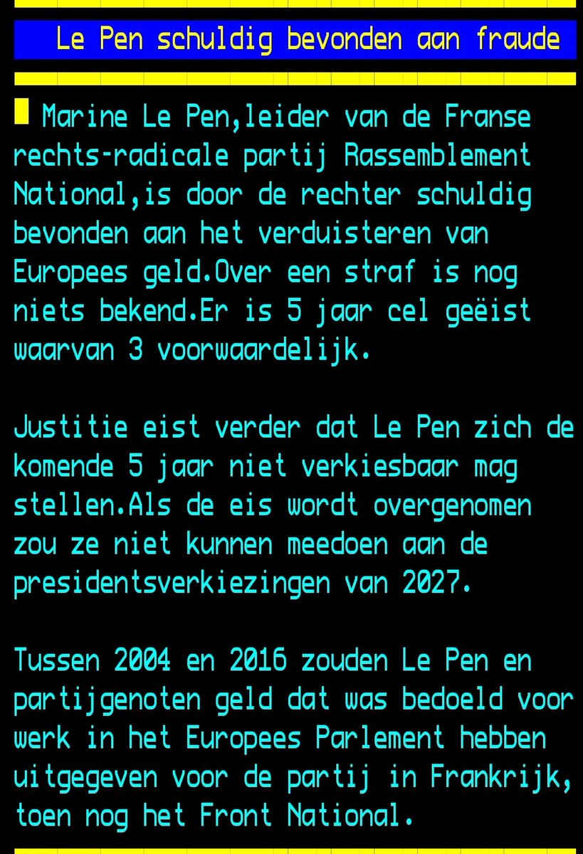 Het standaard recept; Fraude