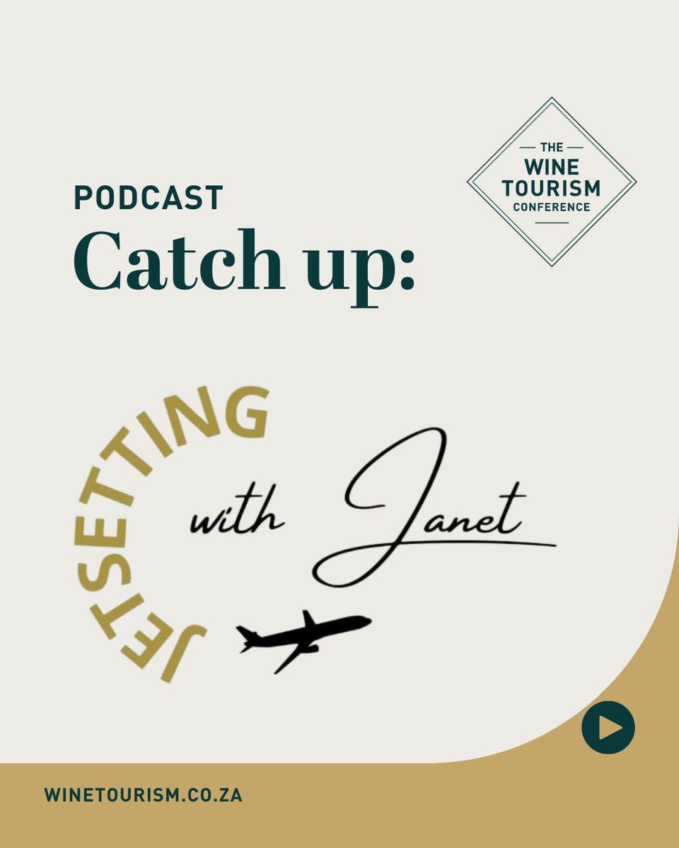 🎧 We joined Janet on Jetsetting with Janet to explore the world of wine tourism and "uncorking new experiences." 🍷 Missed it? Catch the full conversation here: lnkd.in/dyh2RXVE

Follow Janet for more great content!
#WineTourismConference2025 #WineTourism #Podcast