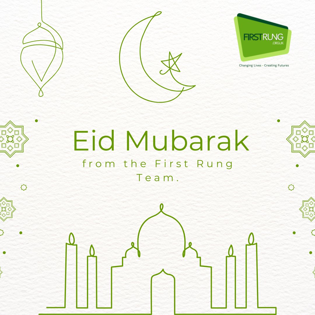 ✨ Eid Mubarak! ✨ Wishing you peace, joy, and prosperity on this special day. From all of us at First Rung, may your celebrations be filled with love and happiness! 🌙💚 #EidMubarak #FirstRung #Blessings