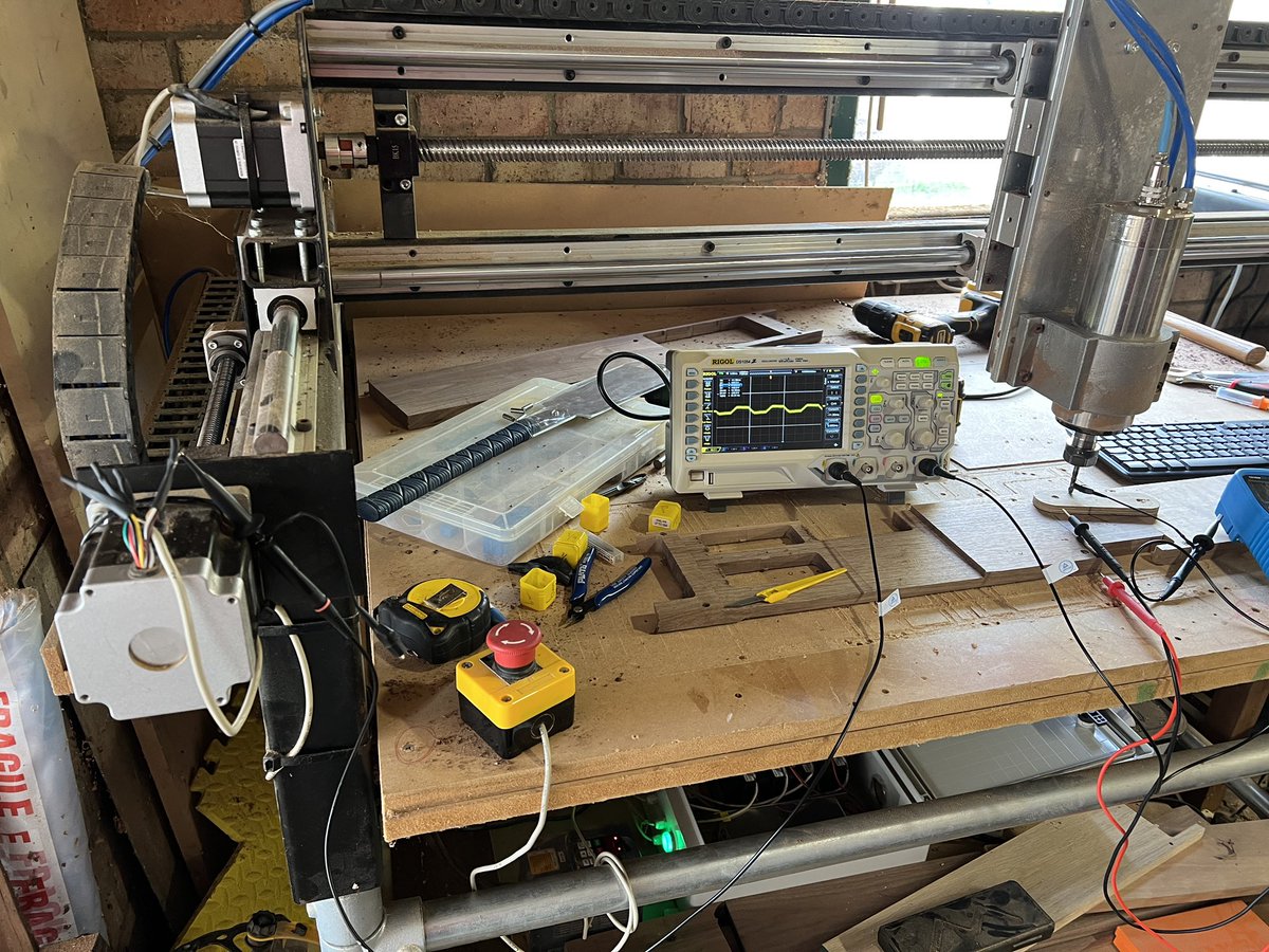 Never a good sign when you have to scope your CNC.