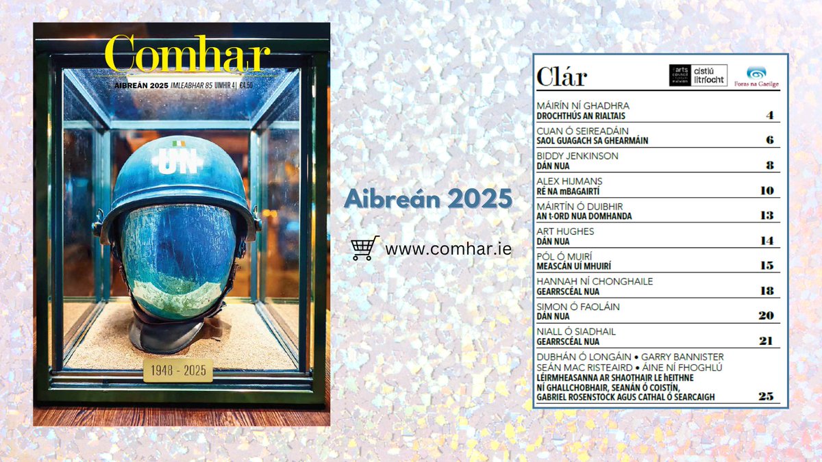 Eagrán mhí Aibreáin 2025 ar fáil le hordú anois: comhar.ie/leabhair/iris-…

#comhar #gaeilge