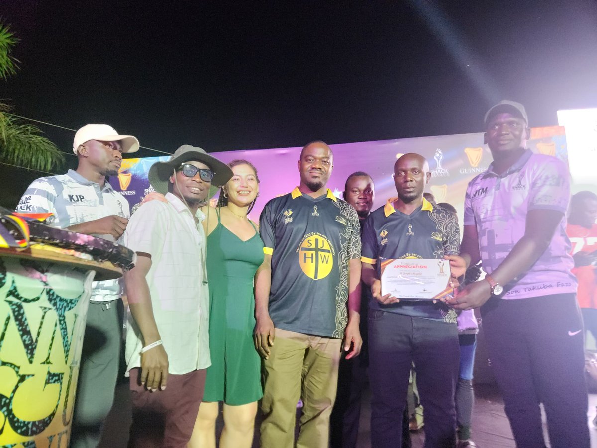Dr.Nicholas Mugagga (@mugagganicholas) on Twitter photo It was a great evening of meeting Old friends and create new memories at <a href="/TheShackLeague/">The SHACK League</a> Grand finale
Got honors to handover a trophy to the <a href="/maryhillalumni/">Maryhill Old Girls Association</a>, the winners of the volleyball games for Season2.
<a href="/StJosephHospWak/">St. Joseph’s Hospital,Wakiso</a> was appreciated for the support. It was a great evening of meeting Old friends and create new memories at <a href="/TheShackLeague/">The SHACK League</a> Grand finale
Got honors to handover a trophy to the <a href="/maryhillalumni/">Maryhill Old Girls Association</a>, the winners of the volleyball games for Season2.
<a href="/StJosephHospWak/">St. Joseph’s Hospital,Wakiso</a> was appreciated for the support.