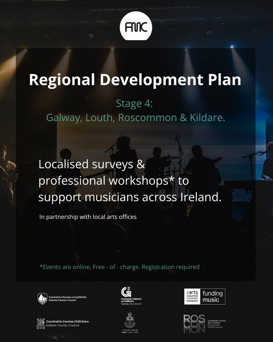 Musicians in Galway, Louth, Roscommon &amp; Kildare: 
We’re expanding FMC’s Regional Development Plan and want to hear from you!  

We're collecting feedback on what local supports you need to develop your professional careers

firstmusiccontact.com/regional-devel…  #irishmusicians
