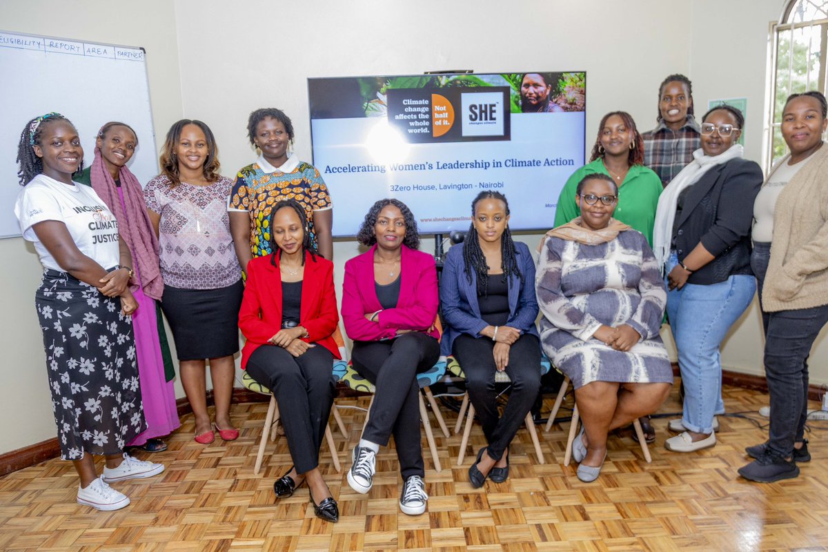 WanguiMwamz's tweet image. As we culminate this year’s International Women’s Month,we are inspired by the incredible energy,ideas &amp;amp; collaborations that emerged from the SHE Changes Climate Kenya event on March 27, 2025. #SheChangesClimate #IWD2025 #WomenInClimate #ClimateLeadership #GenderAndClimateAction