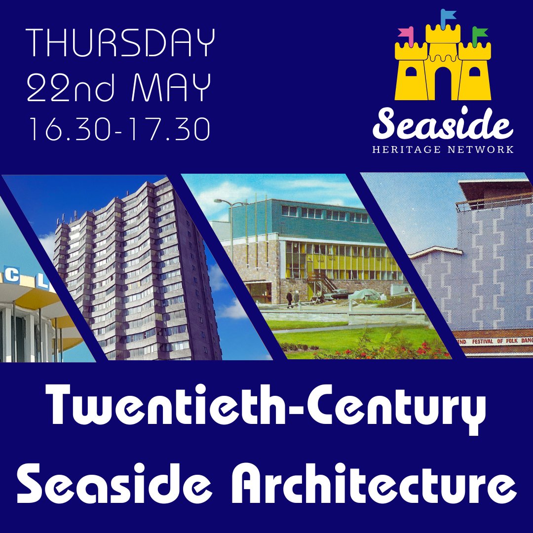 seaside_network's tweet image. In our next free seminar we&apos;re going to be shining a light on 20th century #seasidearchitecture with talks about post-war entertainment buildings, the 1960s Arlington House at #Margate and the 1990s @SEALIFEScarboro seasideheritage.org.uk/events/upcomin…