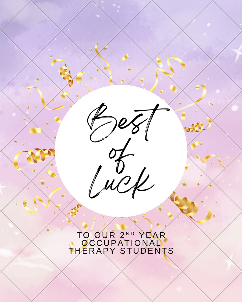 TCD OT (@tcd_ot) on Twitter photo Our 2nd year students step out into practice today for their 8-week practice education placement
Wishing you the best of luck & learning.
Thank you to our practice educators who support these learning opportunities for our students.
<a href="/AOTInews/">Association of Occupational Therapists of Ireland</a>
<a href="/TrinityMed1/">School of Medicine, Trinity College Dublin</a> Our 2nd year students step out into practice today for their 8-week practice education placement
Wishing you the best of luck & learning.
Thank you to our practice educators who support these learning opportunities for our students.
<a href="/AOTInews/">Association of Occupational Therapists of Ireland</a>
<a href="/TrinityMed1/">School of Medicine, Trinity College Dublin</a>