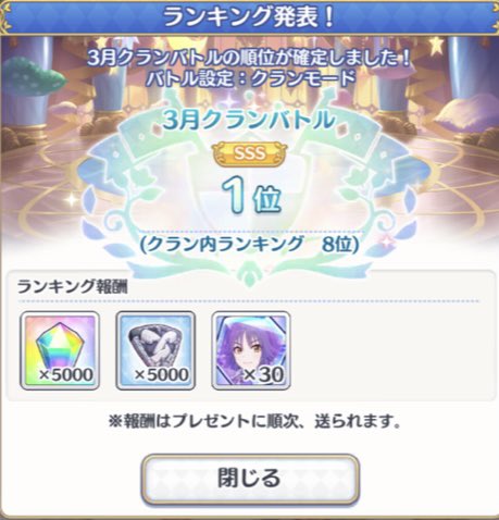 クランバリンお疲れ様でした！
来年度も頑張ります！