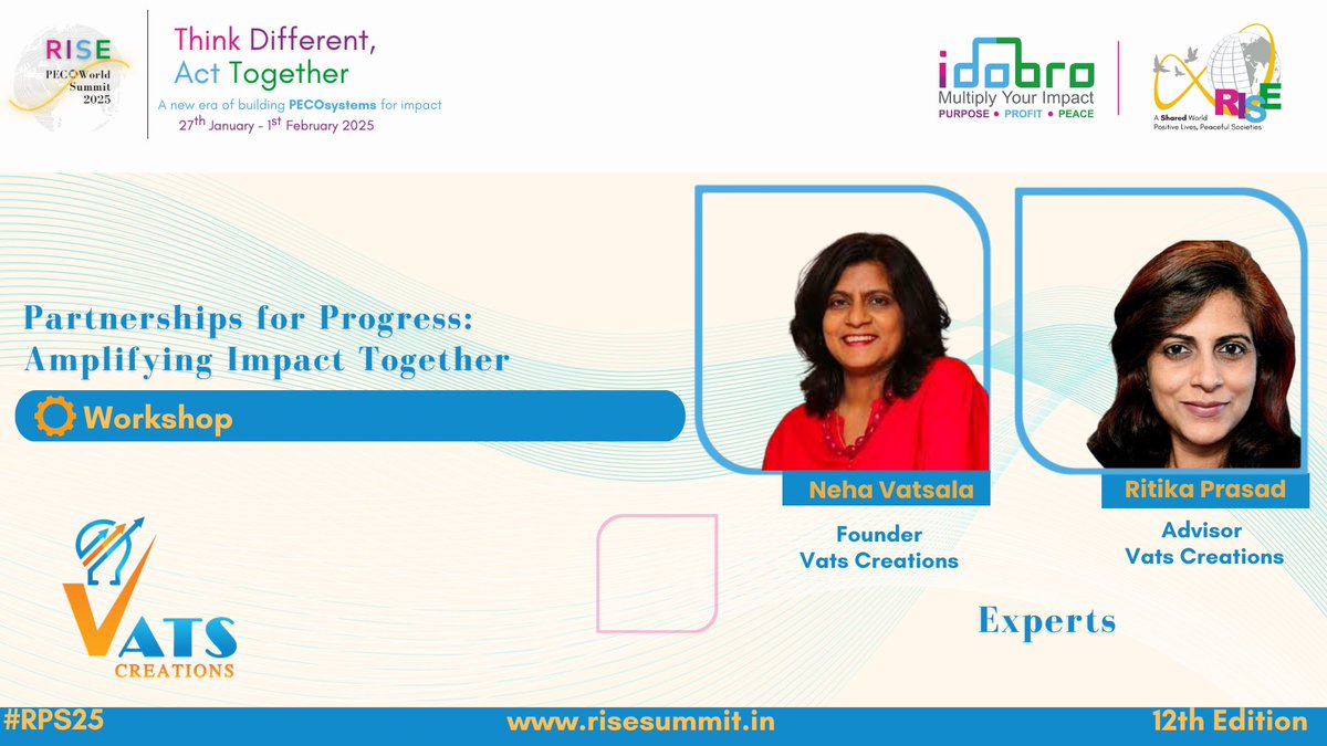 Partnerships for Progress: Amplifying Impact Together at #RPS25! Learn strategies for impactful collaborations, insights from experts &amp; success stories.
Watch here: youtu.be/6ScRiQM2ss4
#PartnershipsForProgress #ThinkDifferentActTogether #RISEPECOWorldSummit2025 #IdobroImpact