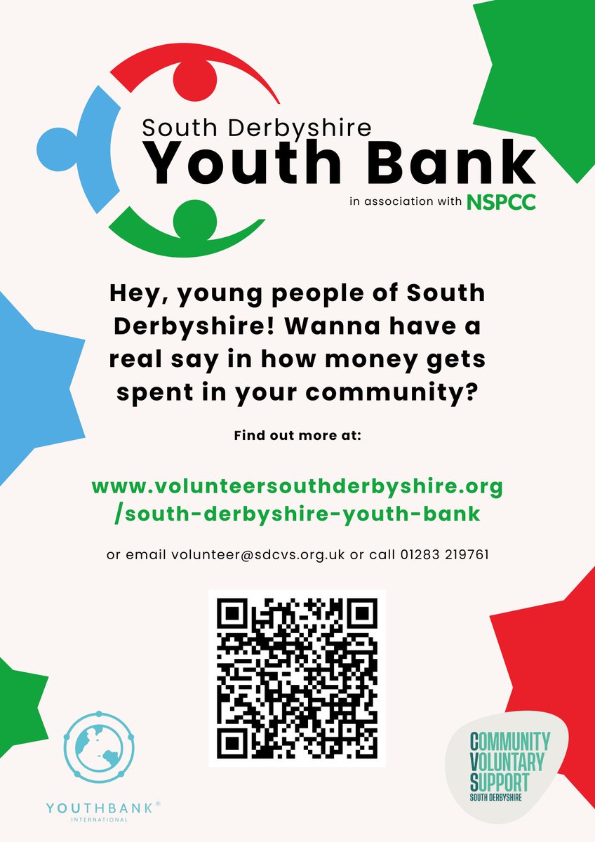 SDVolForce's tweet image. We are excited to announce that South Derbyshire CVS is teaming up with the NSPCC to launch a new youth-focused project.  For further information or to apply, please visit tinyurl.com/4uhd7upw
