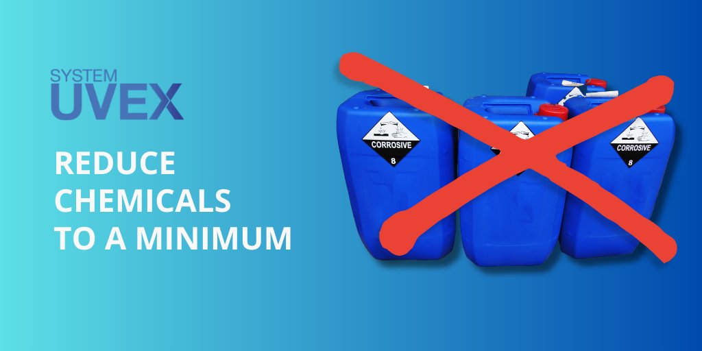 The UVEX concept for treating the water in cooling towers is really quite simple: reduce chemical use to a minimum and allow the UV system to do all the work.